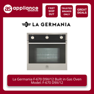 La Germania F-670 D9X/12 Built in Gas Oven with Electric Grill