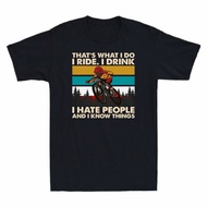Mountain Biking That'S What I Do I Ride I Drink Hate People Funny Men'S T-Shirt