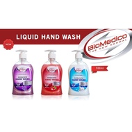 Biomedico Antibacterial Hand Wash 500ml / Sabun Pencuci Tangan - Strawberry / Goat / Lavender