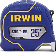 IRWIN Strait-LINE Tape Measure, 25 ft, Includes Retraction Control, For All Your Measuring Needs (IW