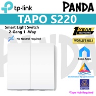 【SIRIM】TP-Link Tapo S220, Smart Light Switch 2-Gang 1-Way