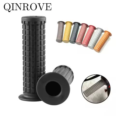 Universal Motorcycle Anti-slip Hand Grip 7/8'' 22mm Rubber Handle Grips for Kawasaki Z250 Z650 VALCA