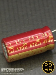 ELNA Red Shell HiFi Audio Capacitor 470uF 25V Cerafine Japan Origin HiFi Audio Parts Accessories