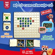 CU'MEO Platinium WOODEN CARO Chess Set helps children develop thinking and improve their patience ED