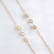 14KGF 拉長石/月光石 天然石手鍊 腳鍊 可自選寶石搭配