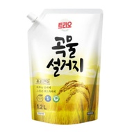 [Aekyung] Grain Dishwasing Detergent(refill) 1.2L 트리오 곡물 설거지 우리현미 리필