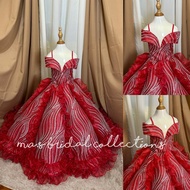 UMBRELLA CUT GOWN FOR KIDS STUDDED LACE /UMBRELLA GOWN FOR KIDS