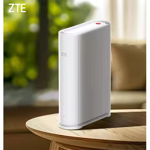 ZTE 5G CPE G5TS Dual Band Wi-Fi 6 AX1500 5G NR 4G LTE CAT6 Wireless Router External Antenna Ports Si