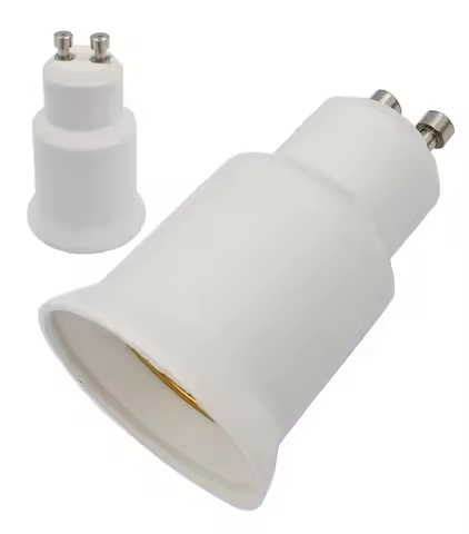 4pcs GU10 to E26/E27 Lamp base adapter Gu10 to E27 light socket adapter extender, install standard L