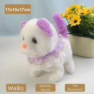 DEALSHOP Simulated Robot Puppy Cat, Walking Barking My Realistic Robot Cat,  Soft Stuffed Plush Tail