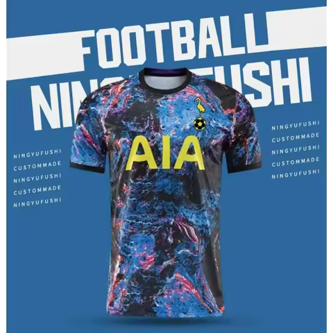 21/22 Season Tottenham Away Jersey Men Women Football Jersey Short-sleeved Training T-shirts 3D Prin