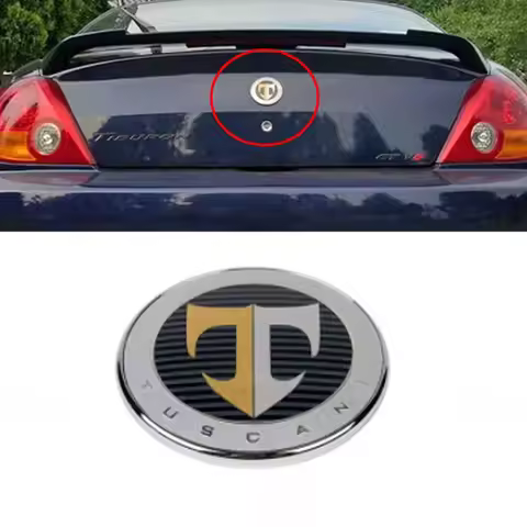 1PC T Logo Emblem Front cover Rear luggage mark 863302C000 For Tiburon Coupe 2001-2008 863202C000 08