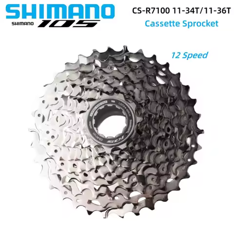 SHIMANO 105 CS-R7100 Cassette Sprocket 11-34T/11-36T 12S CS-HG710-12 For Road Bike Bicycle R7100 Sui