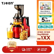 TJean 150W Masticating Cold Press SlowJuicer with 304 Stainless Steel Blade Rinse-Clean in One Go Su