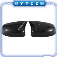 △YYCZ△Car Ox Horn Rearview Side Glass Mirror Cover Trim Frame Side Mirror Caps for Ford Focus MK3 20