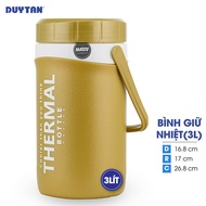 DUY TAN Matsu 3 liter plastic thermos bottle with convenient spout at the lid (16.8 x 17 x 26.8 cm) 