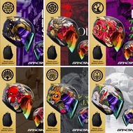 Gracshaw G535 Japan Series~Gracshaw Helmet Gennex G535 ODA/SAMURAI Japan Edition with FREE HELMET BA