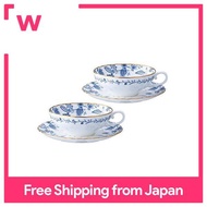 Noritake Noritake Tea Cup &amp; Saucer (Pair Set) 180cc Blue Solentino 2 Customers Bone China P58043A / 4562