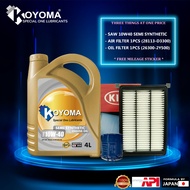 KIA SPORTAGE QL 2.0 (P) 15y-19y HYUNDAI TUCSON TL 16y-20y OIL FILTER+ AIR FILTER+ KOYOMA 10W40 SEMI 