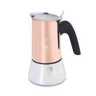 BIALETTI - 4杯裝不銹鋼電磁爐摩卡咖啡壺-銅色