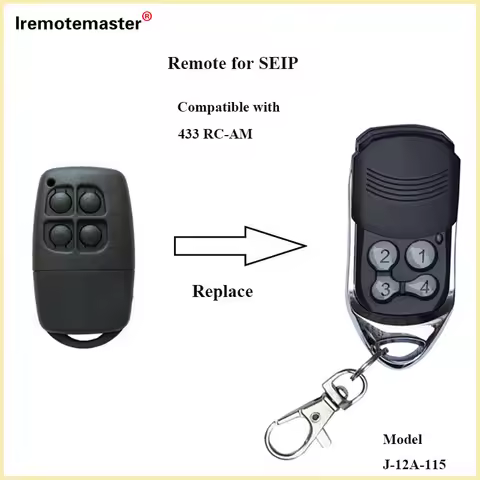 For SEIP SKR 433-1/SKRJ 433 Compatible Garage Door Gate Rolling Code 433.92Mhz Gate Openers Replacem