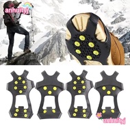 ANHUITYJ Ice Gripper Spike, 10 Teeth Spike Ice Claw,  Universal Anti-Slip Shoes Crampons Winter Outd
