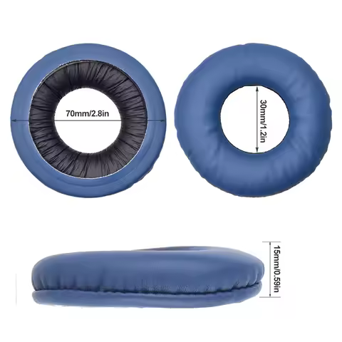 1 Pair Replacement Ear Cushion PU Leather Headphone Earpads for Sony WH-CH500 ZX330BT ZX310BT for So