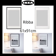 IKEA RIBBA 61x91cm,  Photo Frame with mount, Bingkai dengan lekapkan (Black/White)