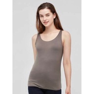 ANN3280: uniqlo airism XS To S size strechable bra tank tops/ uniqlo airism coffee brown camisole