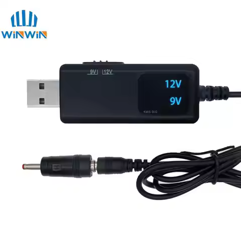 USB Boost Converter DC 5V to 9V 12V USB Step-up Converter Cable + 3.5x1.35mm Connecter For Power Sup