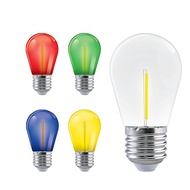 Firefly Filament LED Bulb 1 Watts Available in Clear, Blue, Green, Red, and Yellow
