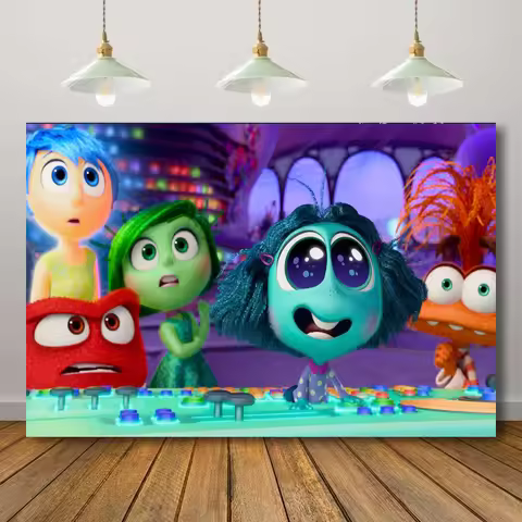 Photography Backdrop Inside Out Banner For Kids Birthday Party Decoration Photo Background Room Deco