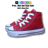 MERAH Converse kids shoes red/red baby shoes casual shoes