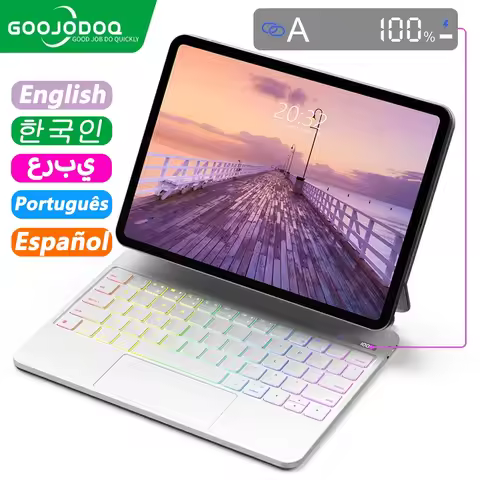 GOOJODOQ Magic Keyboard for iPad Pro 11 iPad Pro 13 2024 Air 6 Air 5 Air 4 Pro 12.9 6th 5th 4th 3rd 