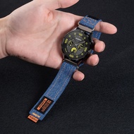 สายนาฬิกาผ้าไนลอนสไตล์ย้อนยุคสำหรับ Huawei GT4 GT3 pro Watch4 pro GT5 Smart Watch3 Sport2 pro Honor 
