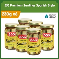 555 Premium Sardines Spanish Style 230g Pack of 6 .