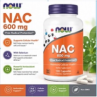 NOW NAC 600mg N-Acetyl Cysteine Antioxidant Cellular Health Immune Support 100 Veg Capsules m3w0b94b