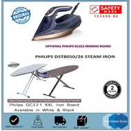 PHILIPS  DST8050 STEAM IRON BUNDLED WITH PHILIPS GC221 XXL IRONING BOARD.2 years warranty Safety Mar