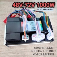 Controller Sepeda Motor Listrik 48V 60V 72V 1000W 35A BLDC Berkualitas