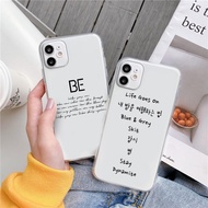 For iphone bts life Goes On word clear phone protect case For 6/6s , 7 , X , XS , XR , XSMax 11pro 12 pro 13 promax Mobile Phone Case
