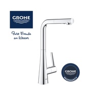 GROHE Zedra Single-Lever Sink Mixer Tap With Pull Out Spray