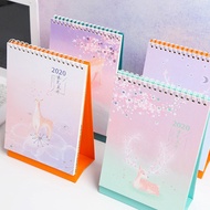 store New 2020 Lovely Deer and Flower Desk Calendar Daily Schedule Planner Cartoon Table Calendar 20