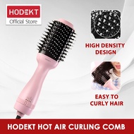 HODEKT Hot Air Cool Air Brush Comb Hair Curler Hair Dryer 2 In 1 360 Rotation Multifunction Hair Straightner Curling Iron
