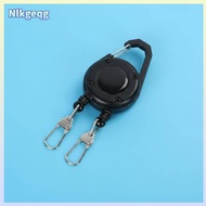 [nlkgeqg] Easy to Attach Retractable Badge Clip Sturdy Dual Clip Badge Reel Double Hook Lanyard Reel