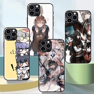 Arknights Texas Amiya 05 Glass Phone Case For Iphone 11 12 Mini 13 14 Plus 15 16 Pro Max Cover