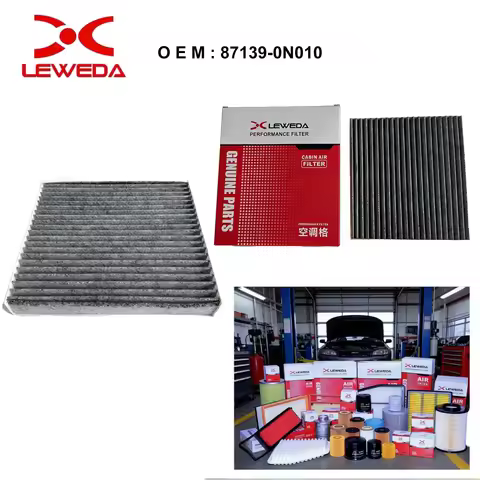LEWEDA OEM 87139-0N010 Activated Carbon Cabin Air Filter Replace 17801-0L040 87139-30040 For Toyota
