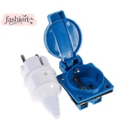 [fashion] Industrial waterproof socket EU socket copper contact body EU Plug MY