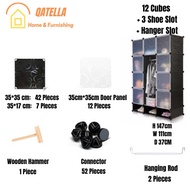 (STOCK CLEARANCE) DIY Magic 9 Cube Wardrobe Large Capacity Creative Storage Cabinet Qatella 6 cube 8