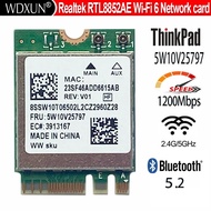 WiFi6 wireless network card Realtek RTL8852AE 5W10V25797 802.11AC/AX BT5.2 For Lenovo 100W 300W M70a