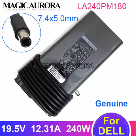 Genuine LA240PM180 Power Adapter 19.5V 12.31A 240W For Dell Alienware m15 R7 XV4TF LATITUDE E7240 E7